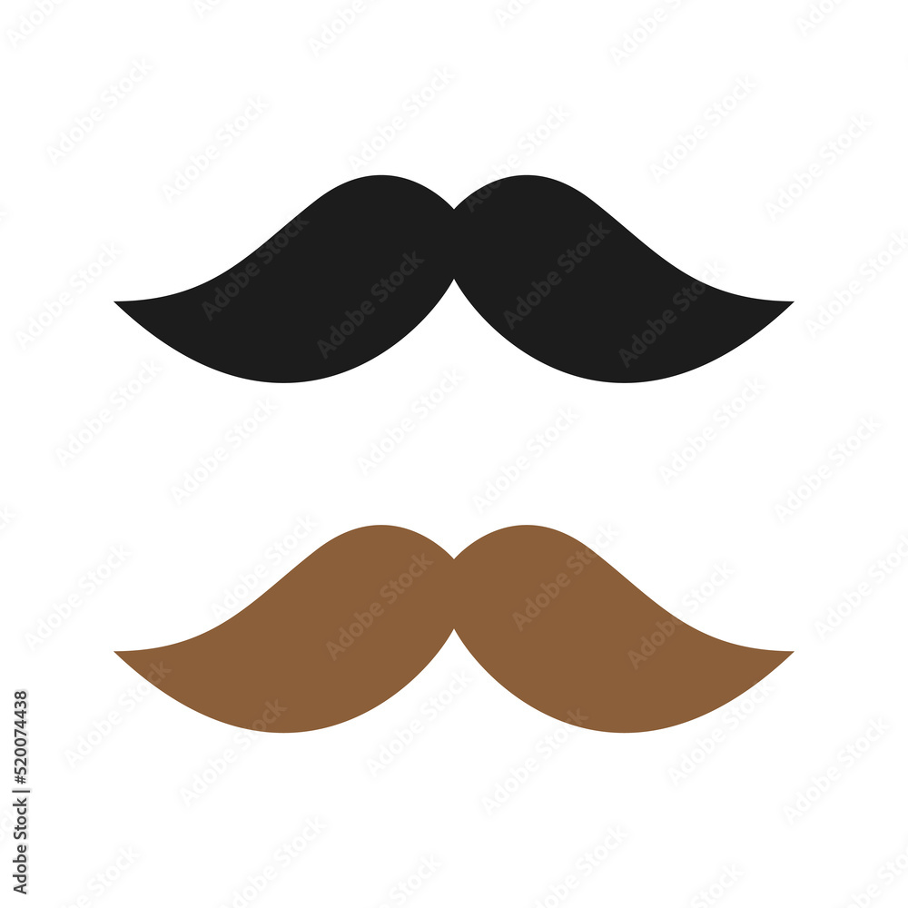 Mustache isolated on white background Mustache isolated on white background