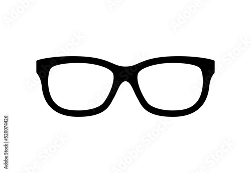 Glasses isolated on white background