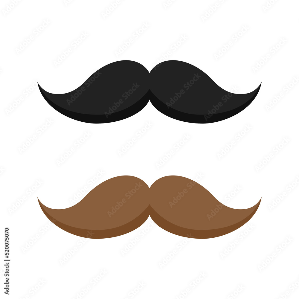 Mustache isolated on white background Mustache isolated on white background