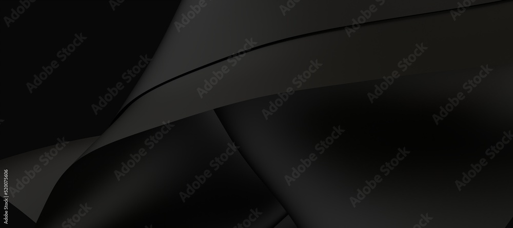 Soft waves seamless texture on shiny black background, pearl and nacre ...