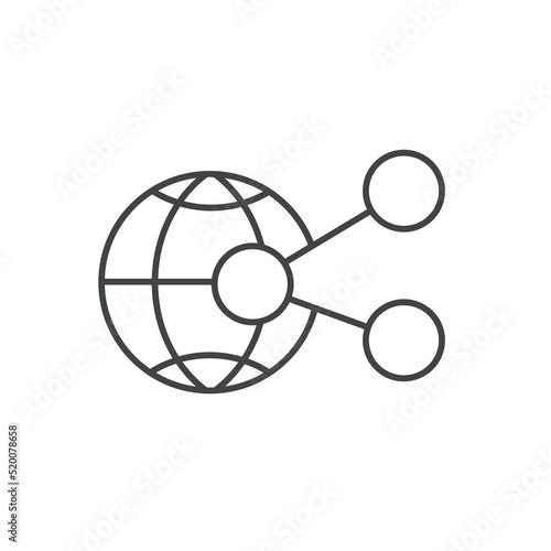 global connect icons  symbol vector elements for infographic web