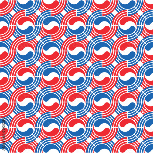 traditional pattern of korean. vector illustration