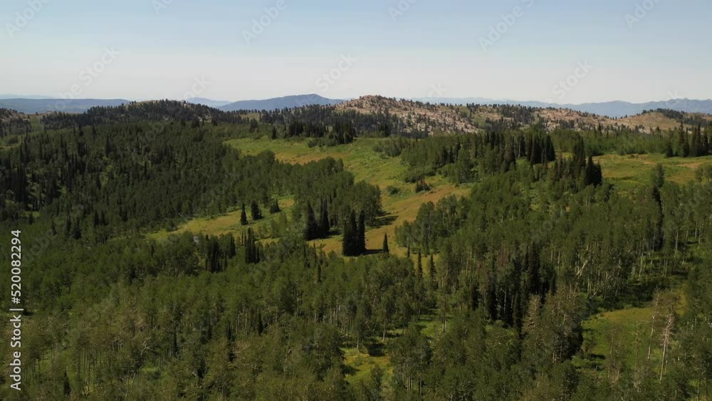 Aerial view of Powder Mountain in Utah Aerial view of Powder Mountain in Utah