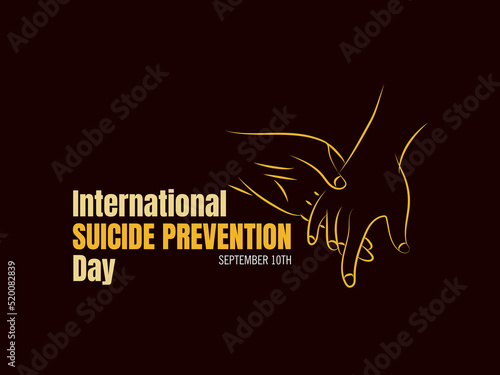 World Suicide Prevention Day concept Design for poster, greeting card, banner and background.