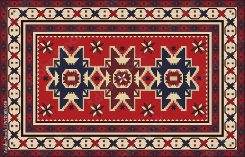 Carpet pattern. Seamless geometry. Western handmade saddle blanket rug pattern, Aztec,