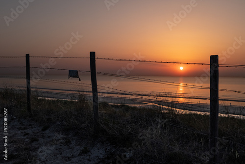 sunset on the beach