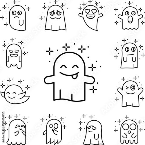 Ghost sweaty icon in a collection with other items