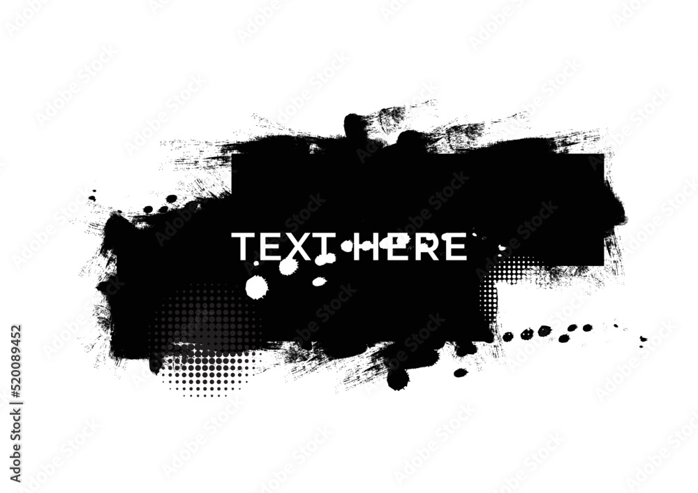 Black and white abstract grunge texture background. Vector illustration