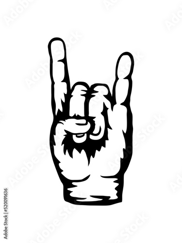 Logo Heavy Metal Handzeichen 