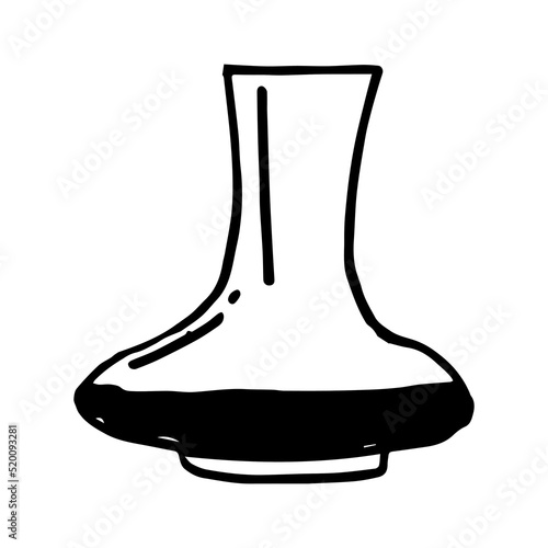 A single vector element is a glass vase