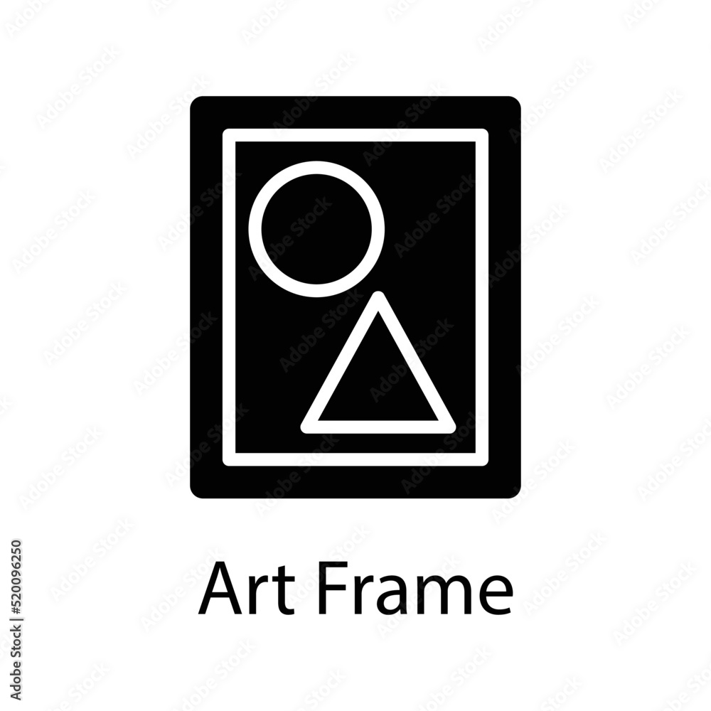 Art Frame vector Solid Icon Design illustration on White background. EPS 10 File Art Frame vector Solid Icon Design illustration on White background. EPS 10 File
