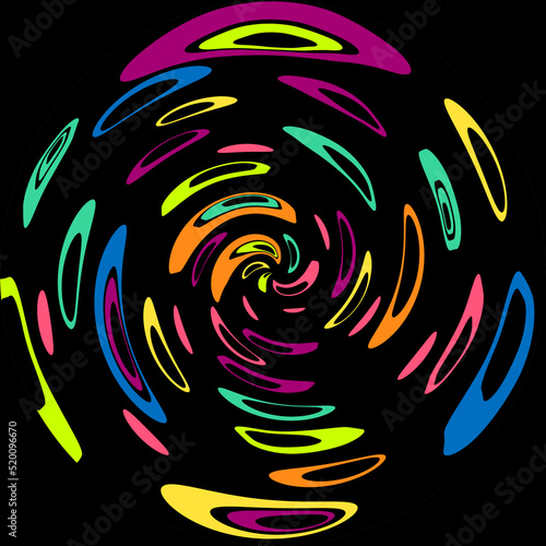 abstract colorful, circle background