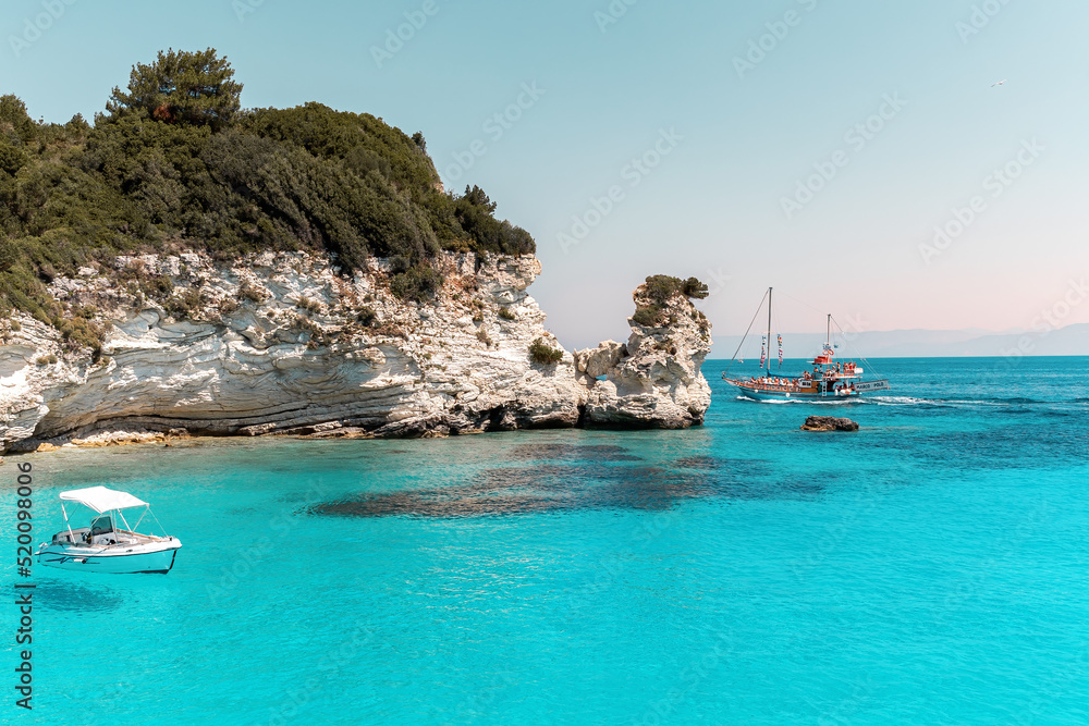 Summer vacation at Paxos (Paxi) Antipaxoi Blue Caves Gaios port Lakka