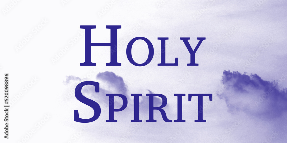 Napis Holy Spirit - obrazy, fototapety, plakaty 