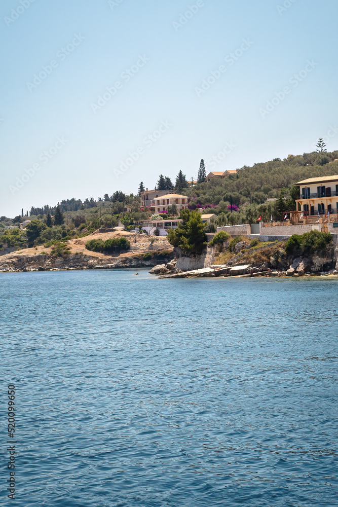 Summer vacation at Paxos (Paxi) Antipaxoi Blue Caves Gaios port Lakka Greek Ionian Island Epirus