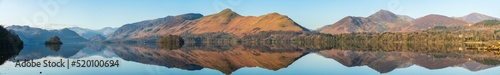 Derwentwater lake panorama in Lake District, Cumbria. England