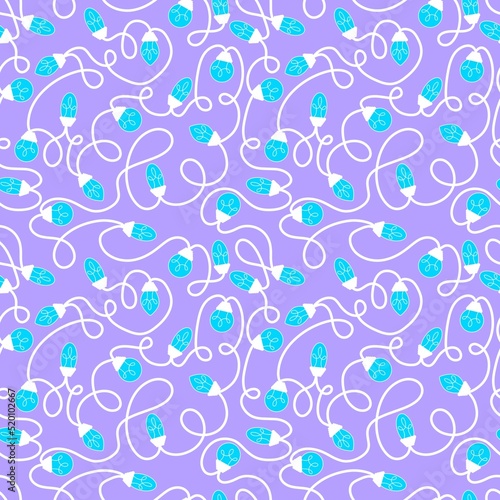 Christmas idea seamless light bulbs pattern for wrapping paper and kids and clothes print and accessories