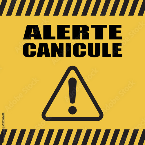Logo alerte canicule.
