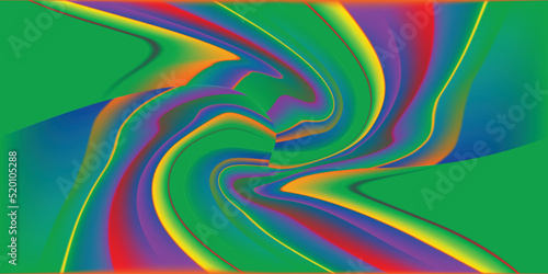 Abstract bright illustration with dynamic waves. For background, wallpaper, packaging.