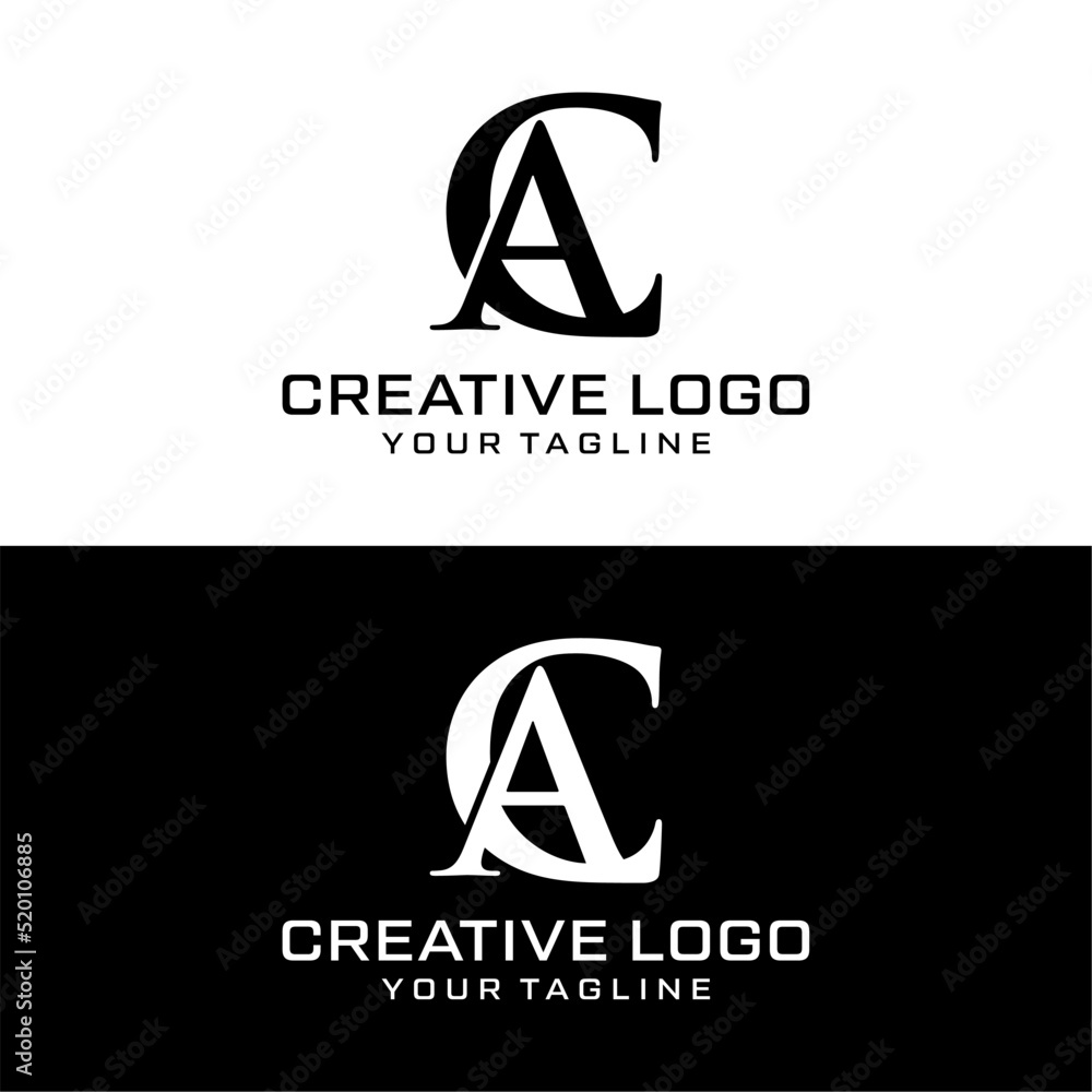 Creative letter ac logo design vektor Creative letter ac logo design vektor