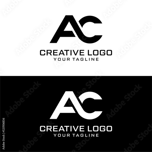 Creative letter ac logo design vektor	