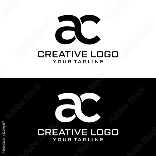 Creative letter ac logo design vektor	