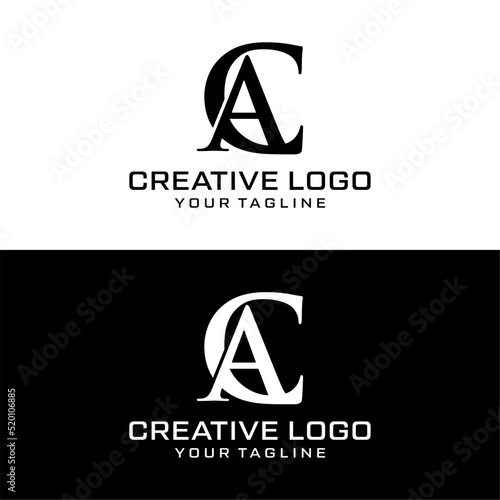 Creative letter ac logo design vektor	