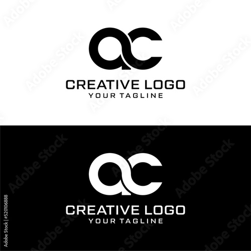 Creative letter ac logo design vektor	