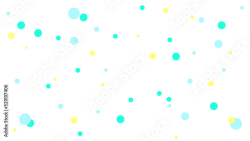 さわやかな夏色の水玉模様