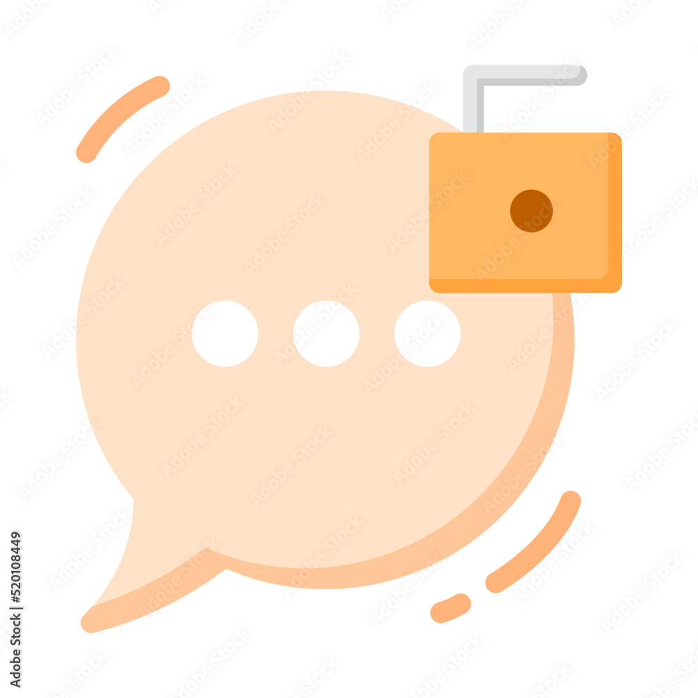 Unlock Chat Illustration Unlock Chat Illustration