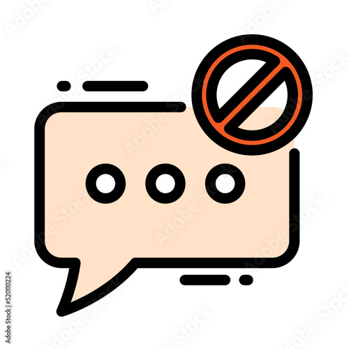 Block Chat Icon