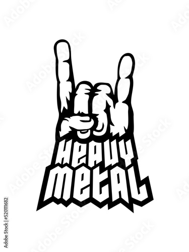 Handzeichen Heavy Metal Logo 