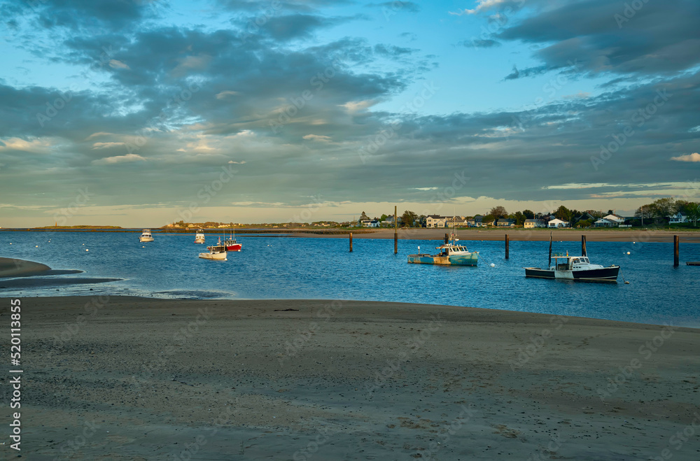 gulf of the atlantic ocean at sunset. scarlet fishing boats in the water and houses on the coast. Traditional look. USA. Maine.
gulf of the atlantic ocean at sunset. scarlet fishing boats in the water and houses on the coast. Traditional look. USA. Maine.