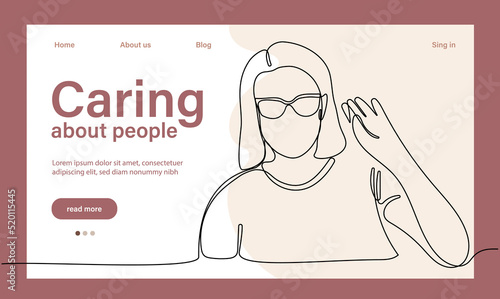 Charity and help from community of tiny volunteers. People giving care. Voluntary, sponsorship, altruism concept for banner, website design or landing web page. Vector illustration