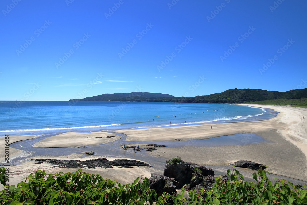 大岐の浜 遠浅のロングビーチ 夏 (高知県 土佐清水市) 大岐の浜 遠浅のロングビーチ 夏 (高知県 土佐清水市)