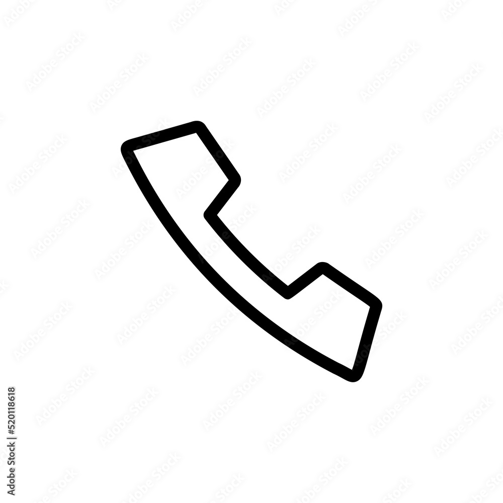 Telephone line icon vector design Telephone line icon vector design