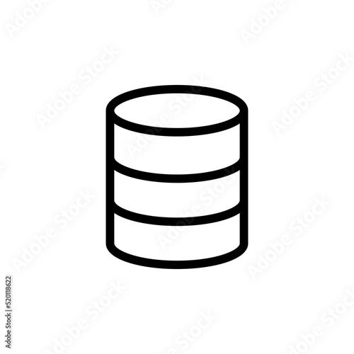 Database line icon vector design