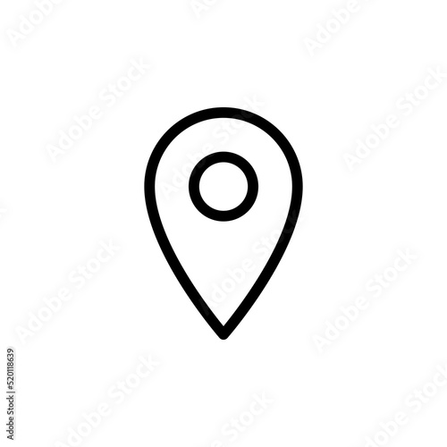 Location line icon vector design