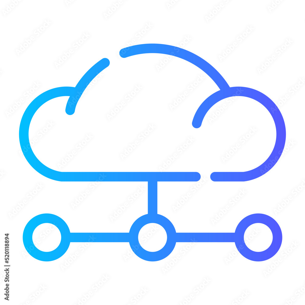 Seo and web gradient icon