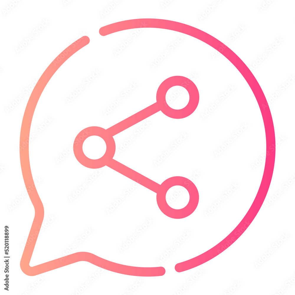 Shared gradient icon