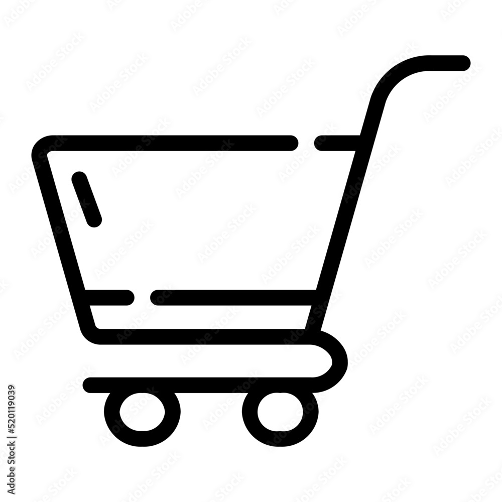 Shopping cart line icon Shopping cart line icon