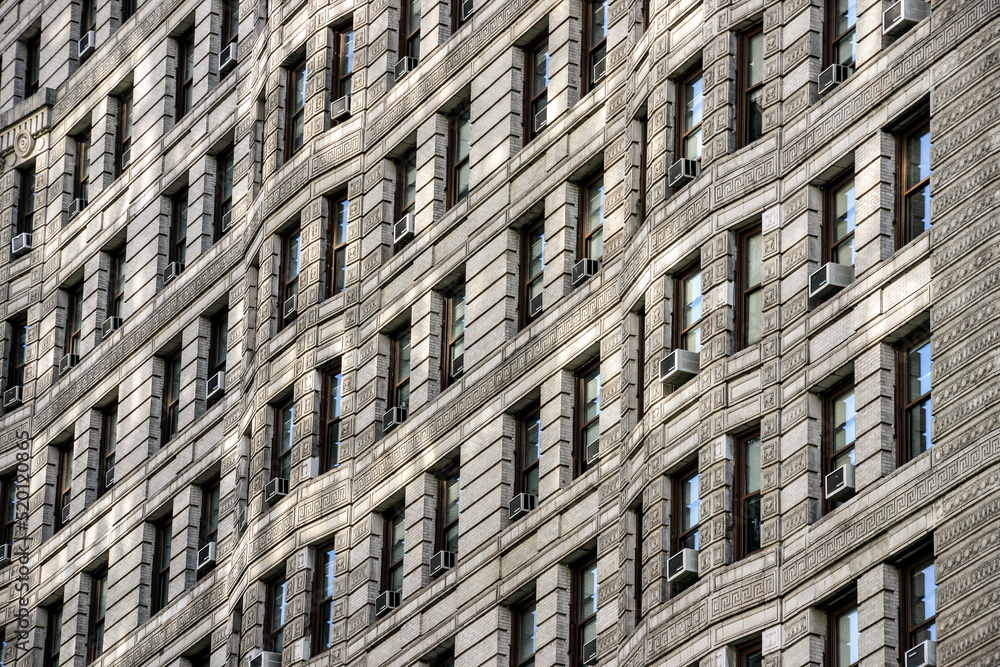 Facade of Flatiron building in Manhattan, New York