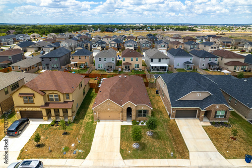 Drone neighborhood and house