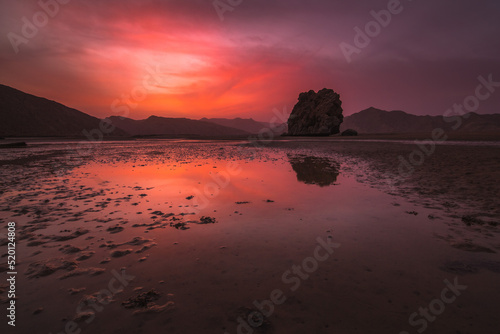 Plakat w ramie sunset on the beach