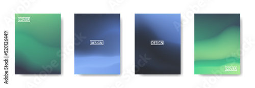 Set of abstract background with beautiful gradation color, colorful background for poster flyer banner backdrop.vertical banner.cool fluid background vector illustration
