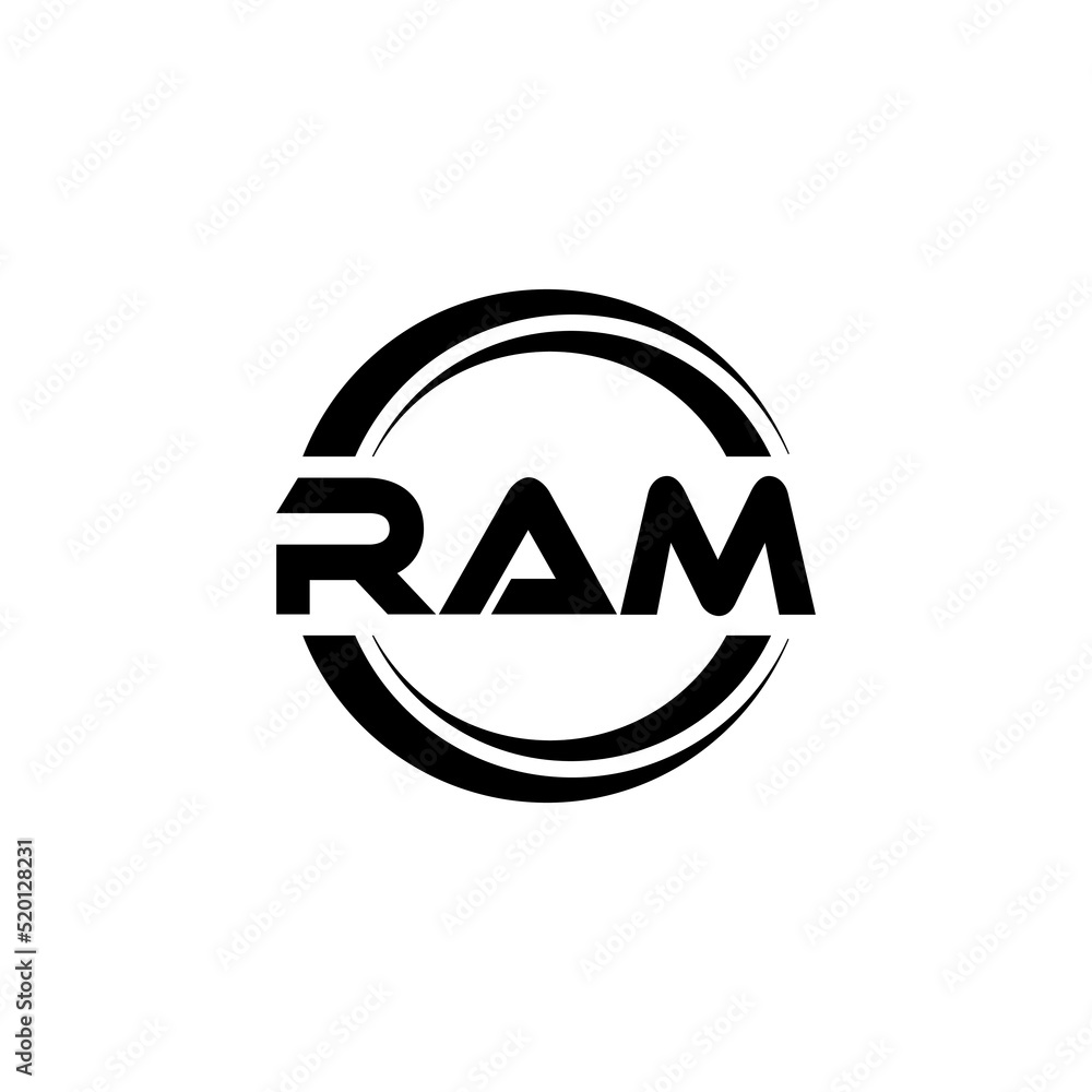 RAM letter logo design with white background in illustrator, vector logo modern alphabet font overlap style. calligraphy designs for logo, Poster, Invitation, etc. RAM letter logo design with white background in illustrator, vector logo modern alphabet font overlap style. calligraphy designs for logo, Poster, Invitation, etc.