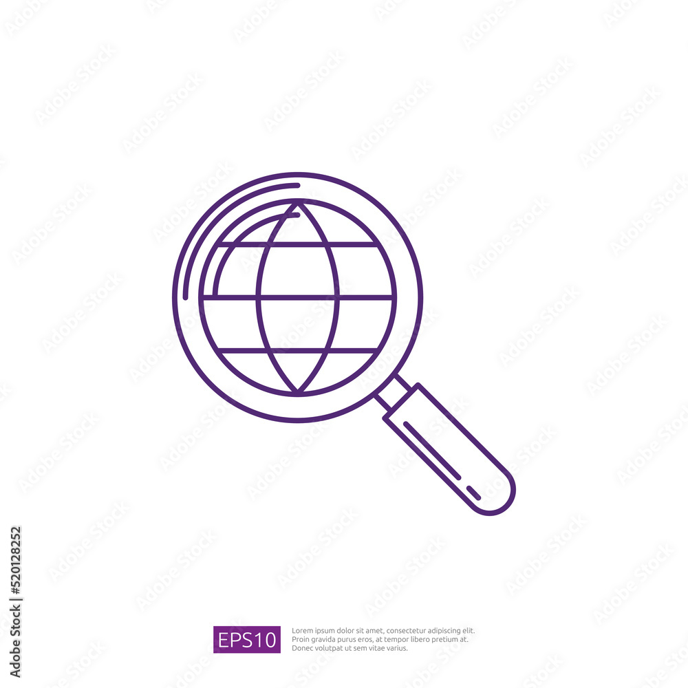 Icon search in world wide web internet Icon search in world wide web internet