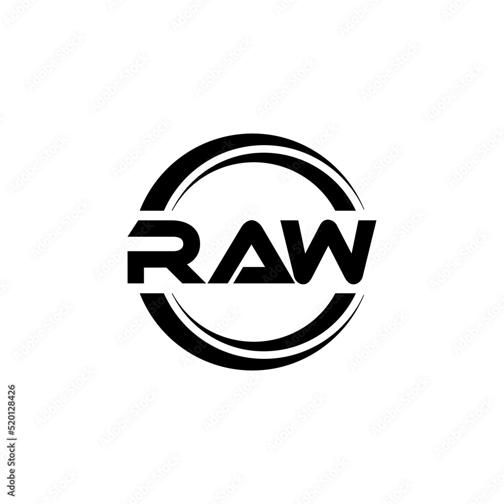 RAW letter logo design with white background in illustrator, vector logo modern alphabet font overlap style. calligraphy designs for logo, Poster, Invitation, etc. RAW letter logo design with white background in illustrator, vector logo modern alphabet font overlap style. calligraphy designs for logo, Poster, Invitation, etc.