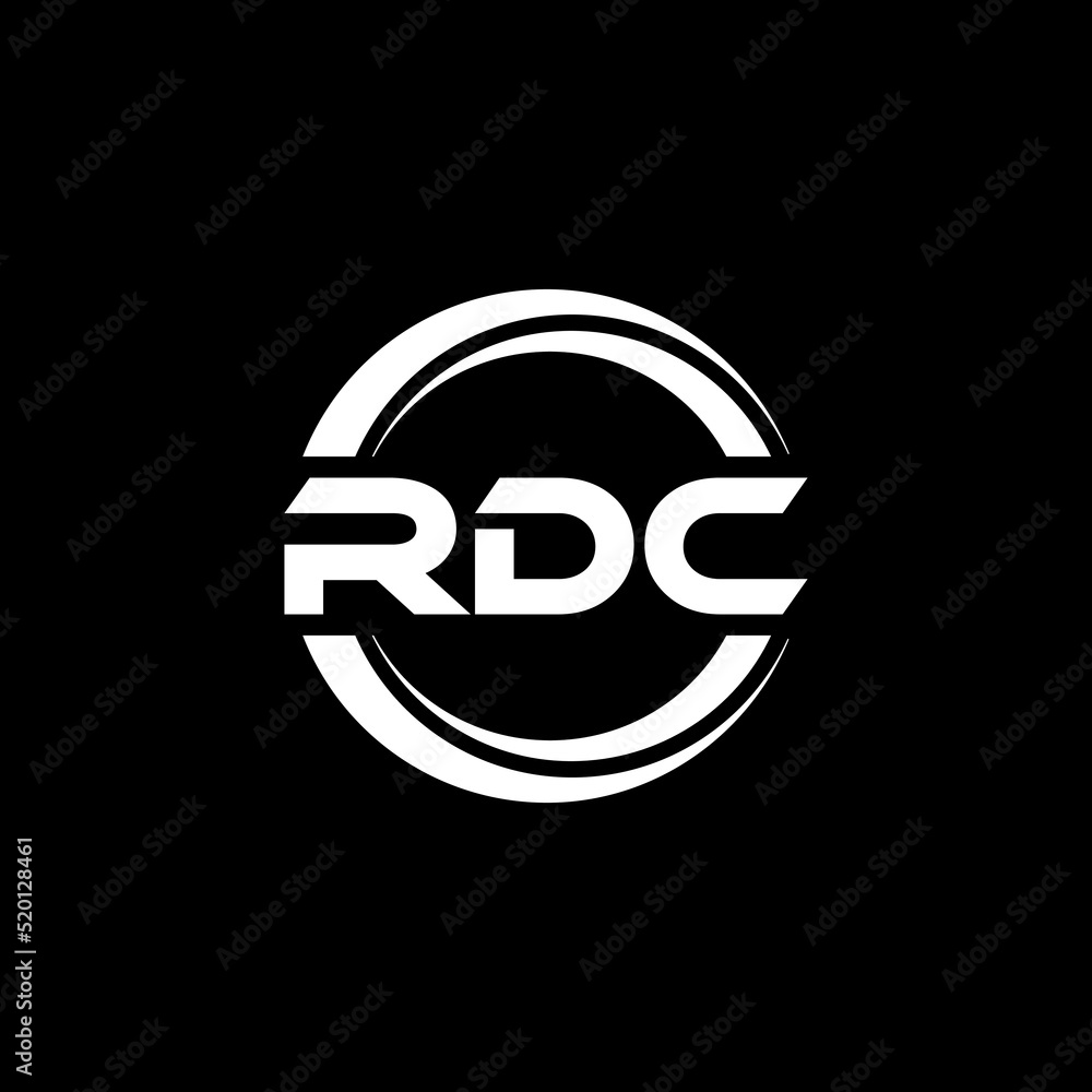 RDC letter logo design with black background in illustrator, vector logo modern alphabet font overlap style. calligraphy designs for logo, Poster, Invitation, etc. RDC letter logo design with black background in illustrator, vector logo modern alphabet font overlap style. calligraphy designs for logo, Poster, Invitation, etc.