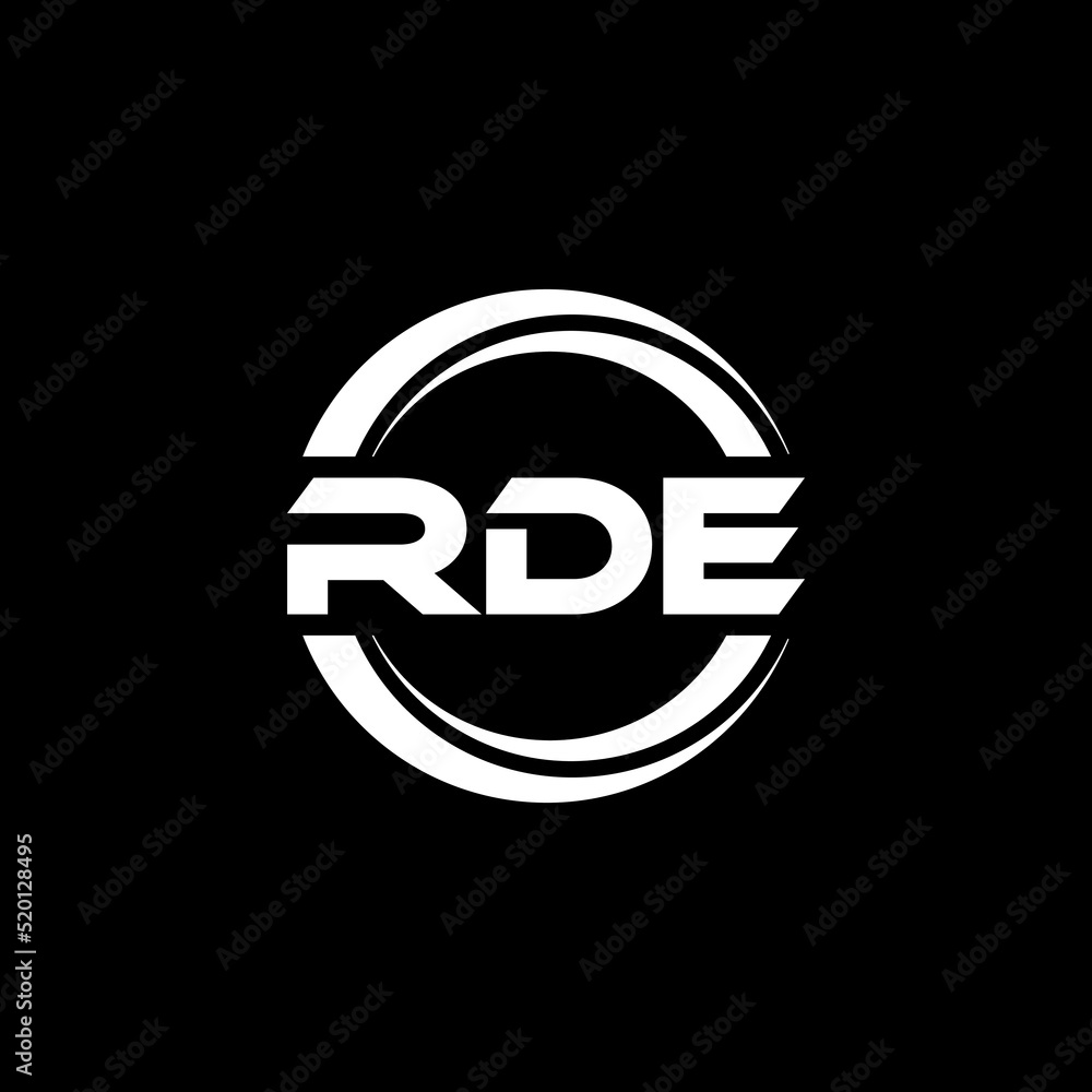 RDE letter logo design with black background in illustrator, vector logo modern alphabet font overlap style. calligraphy designs for logo, Poster, Invitation, etc. RDE letter logo design with black background in illustrator, vector logo modern alphabet font overlap style. calligraphy designs for logo, Poster, Invitation, etc.